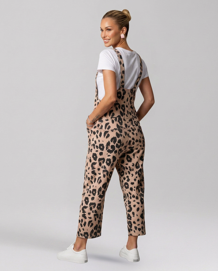 Angelica | Printed Jumpsuit with Scoop Neckline