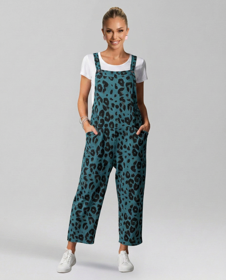 Angelica | Printed Jumpsuit with Scoop Neckline