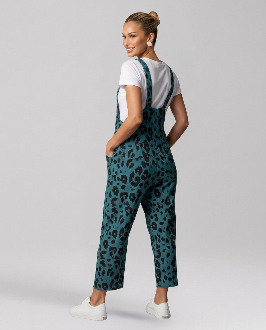 Angelica | Printed Jumpsuit with Scoop Neckline
