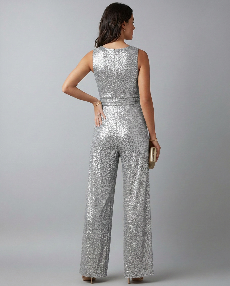 Sheila | Sequin Jumpsuit with Straight Legs