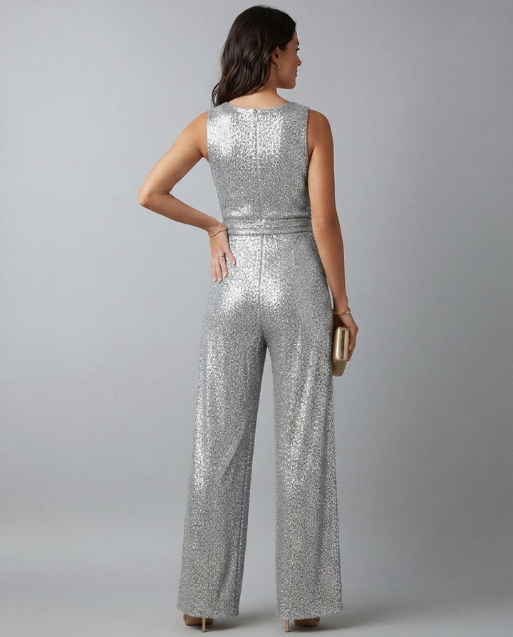 Sheila | Sequin Jumpsuit with Straight Legs