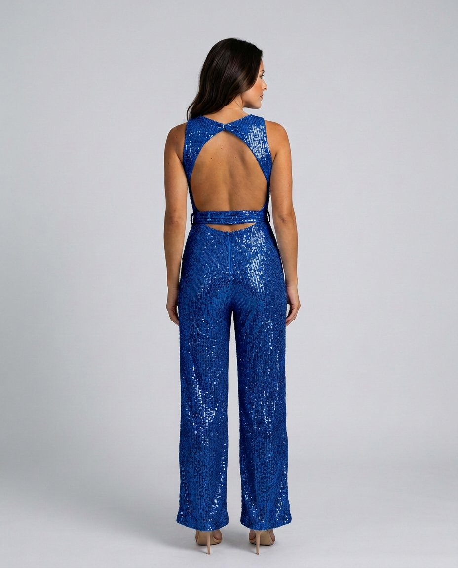 Sheila | Sequin Jumpsuit with Straight Legs