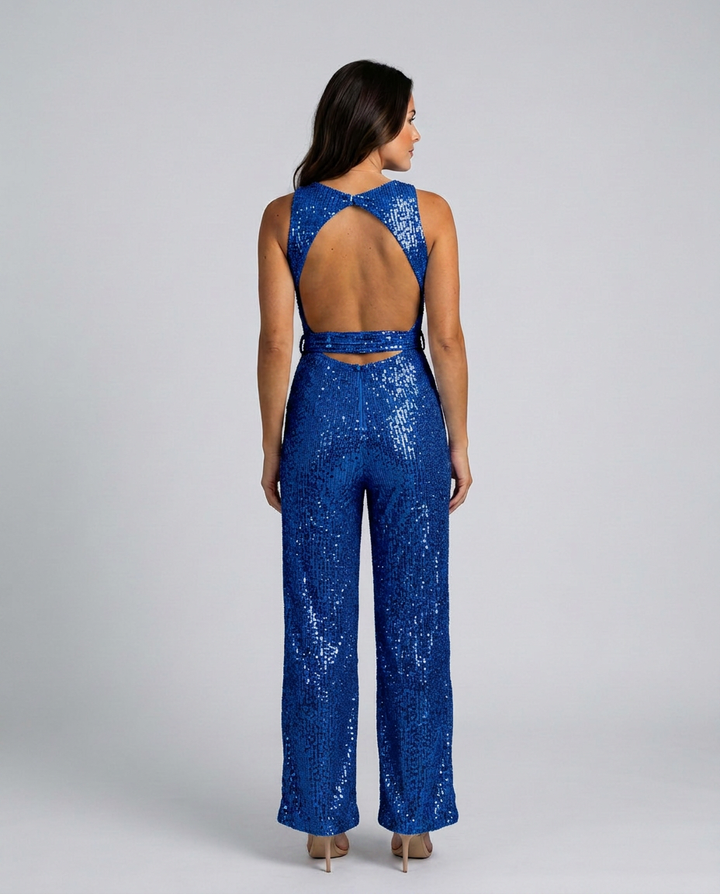 Sheila | Sequin Jumpsuit with Straight Legs