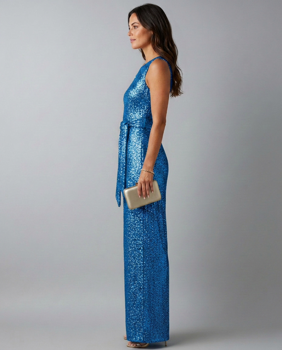 Sheila | Sequin Jumpsuit with Straight Legs
