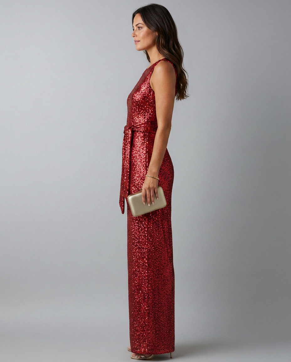 Sheila | Sequin Jumpsuit with Straight Legs