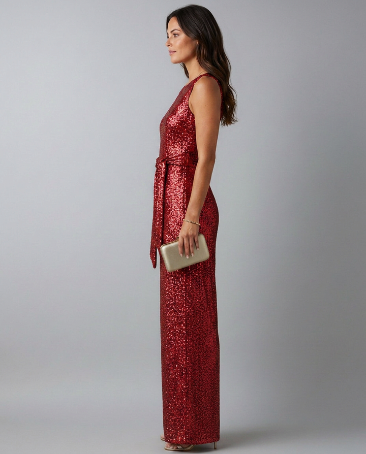 Sheila | Sequin Jumpsuit with Straight Legs