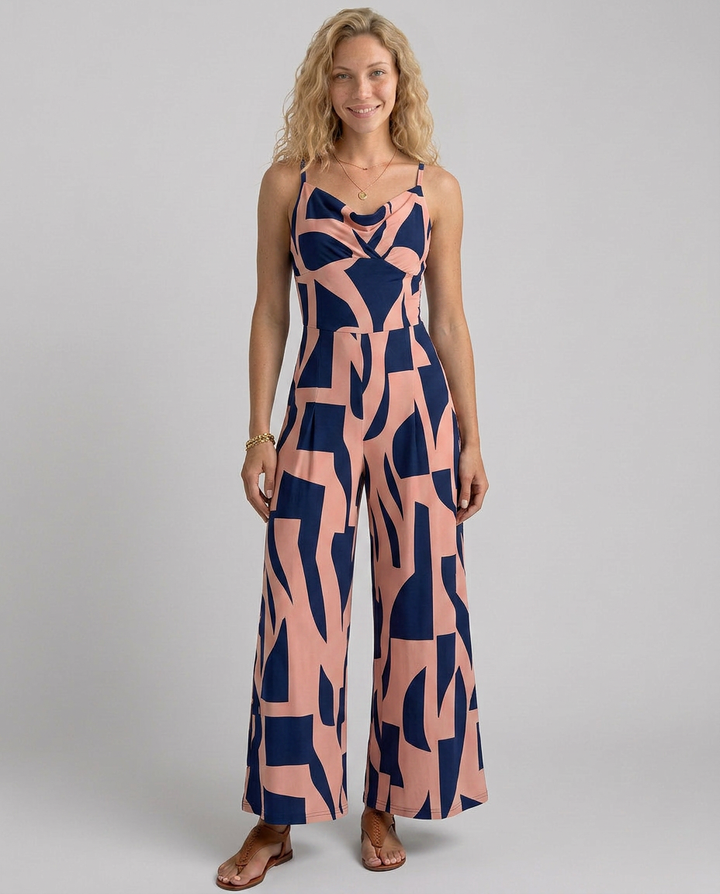 Natalia | Spaghetti Strap Jumpsuit with Wide Legs