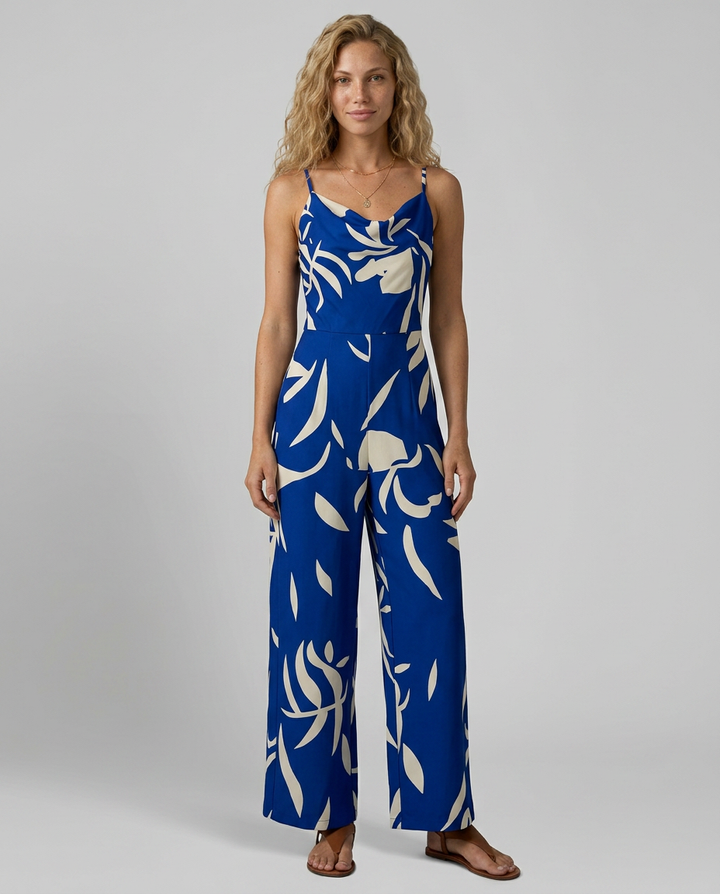 Natalia | Spaghetti Strap Jumpsuit with Wide Legs