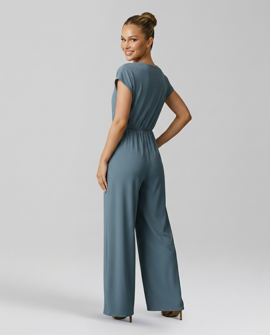 Erna | V-Neck Jumpsuit with Tied Waist