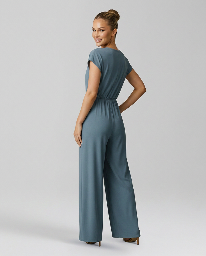 Erna | V-Neck Jumpsuit with Tied Waist