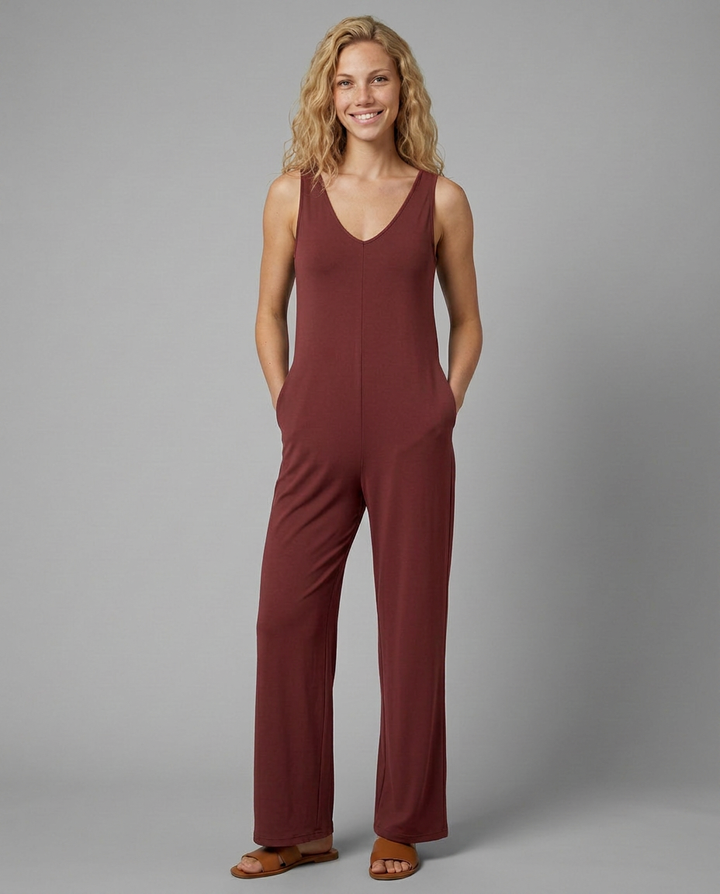 Noelle | Sleeveless V-Neck Jumpsuit