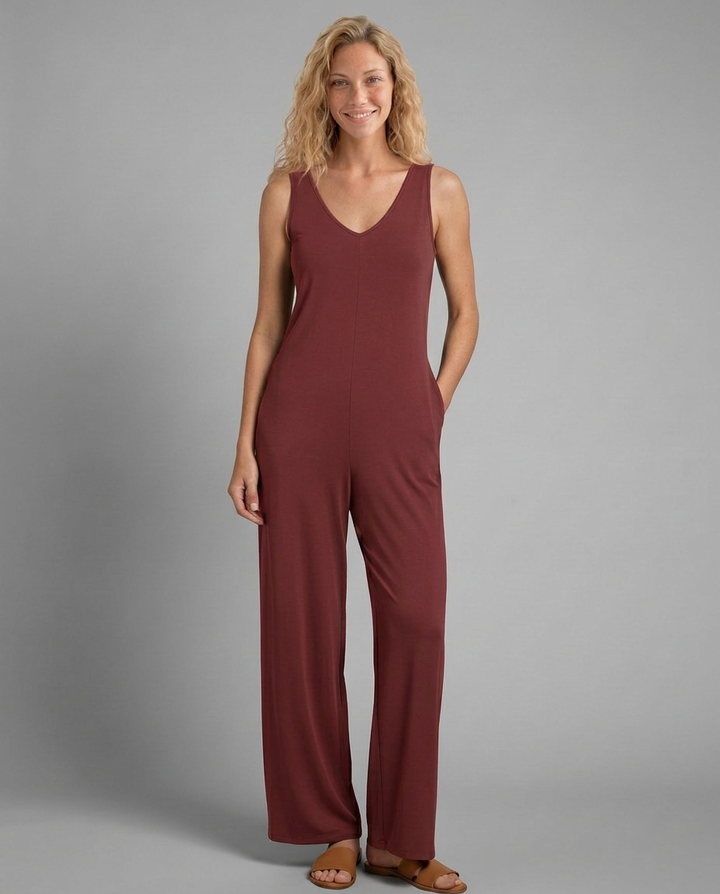Noelle | Sleeveless V-Neck Jumpsuit