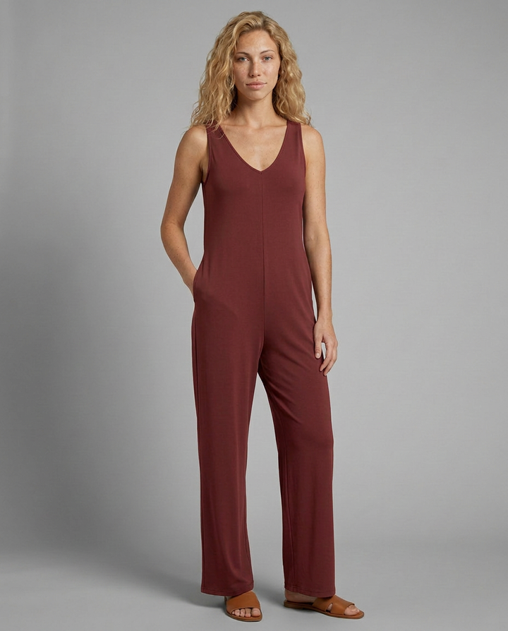 Noelle | Sleeveless V-Neck Jumpsuit
