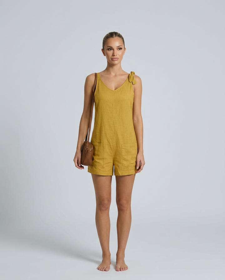 Lila | Romper with Adjustable Straps and Pockets