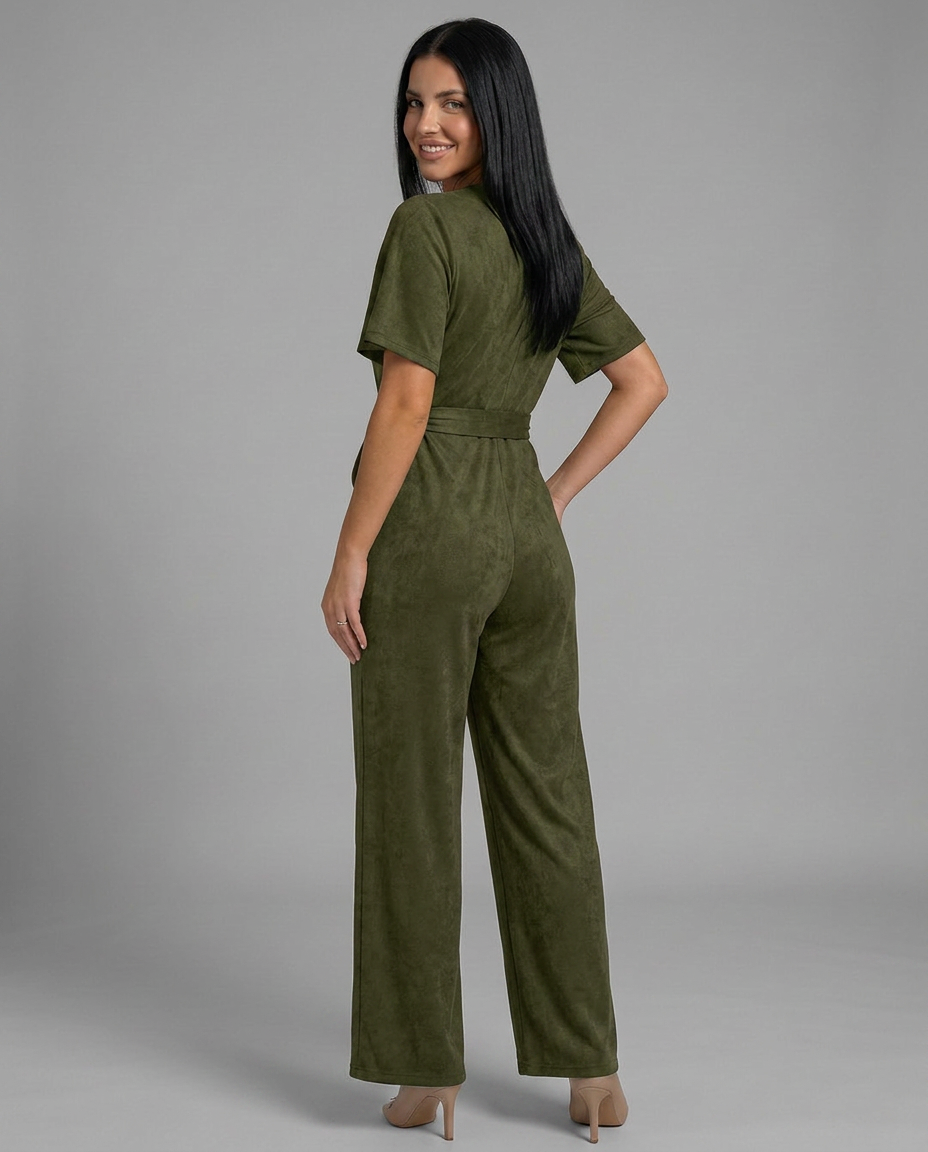 Bobbie | Wide Leg Jumpsuit with Wrap Front