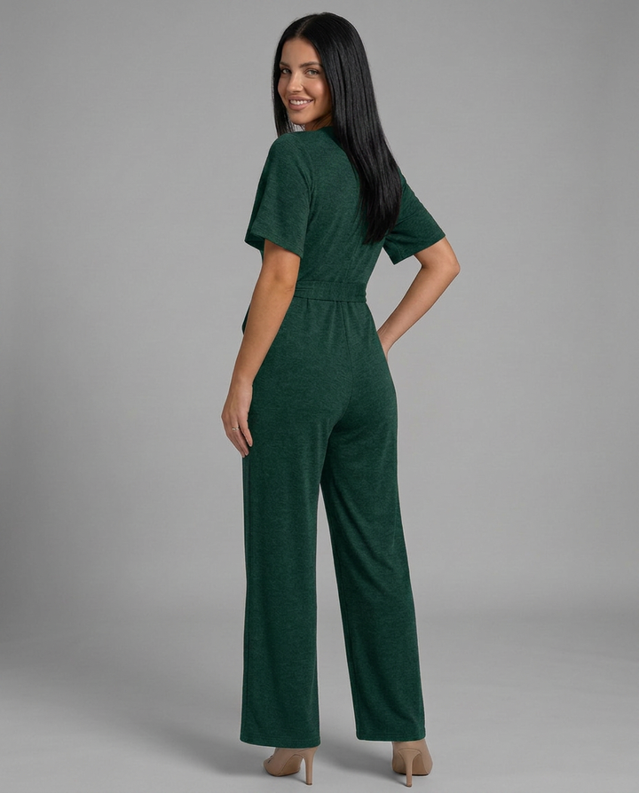 Bobbie | Wide Leg Jumpsuit with Wrap Front