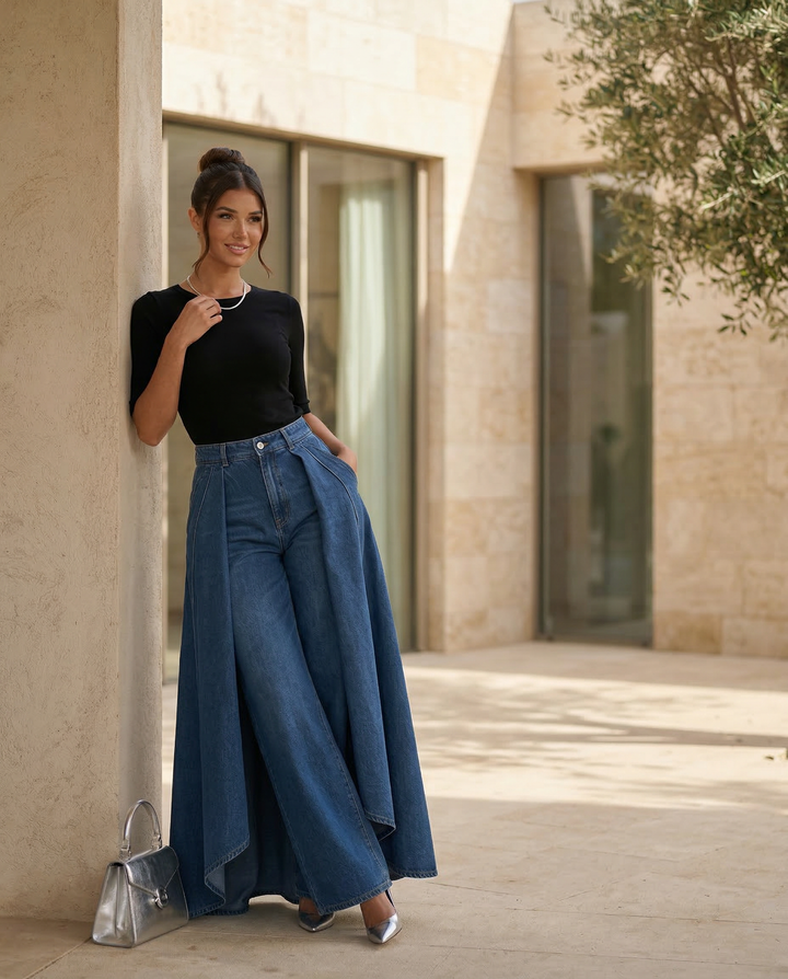 Calira | High-Waisted Wide-Leg Jeans