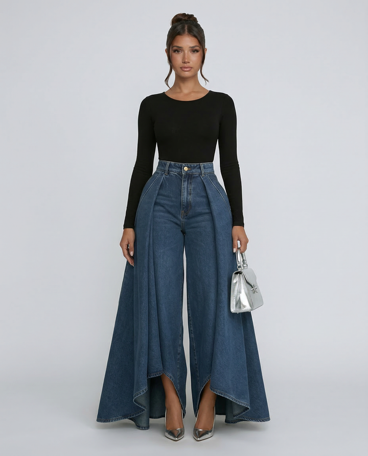 Calira | High-Waisted Wide-Leg Jeans