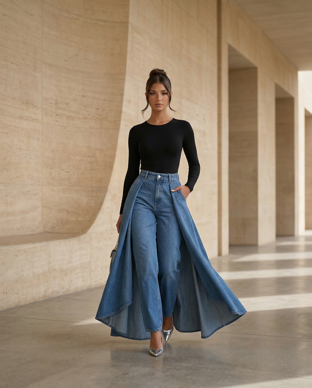 Calira | High-Waisted Wide-Leg Jeans