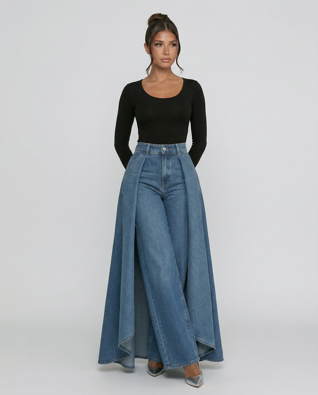 Calira | High-Waisted Wide-Leg Jeans