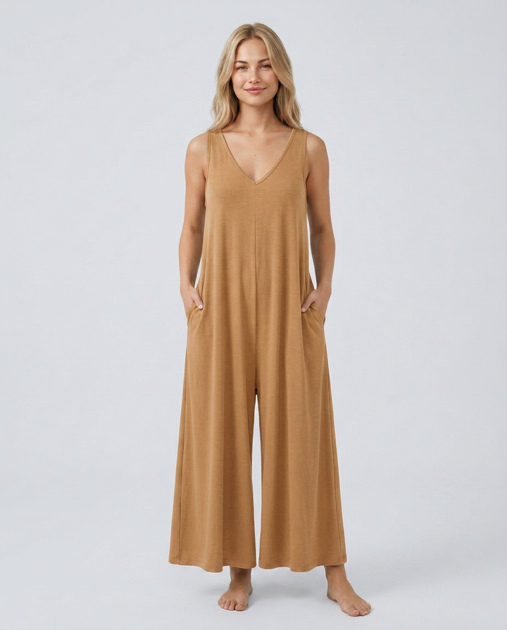 Nina | Baggy Jumpsuit with Wide Legs and Pockets