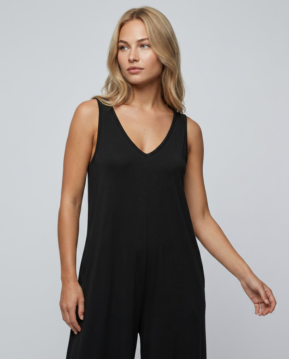 Nina | Baggy Jumpsuit with Wide Legs and Pockets