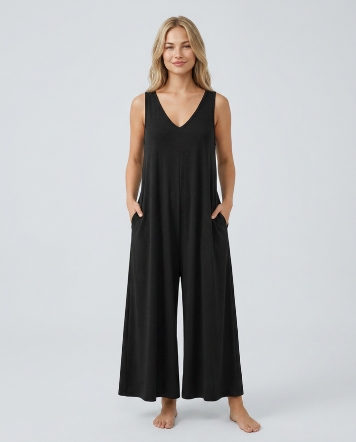 Nina | Baggy Jumpsuit with Wide Legs and Pockets