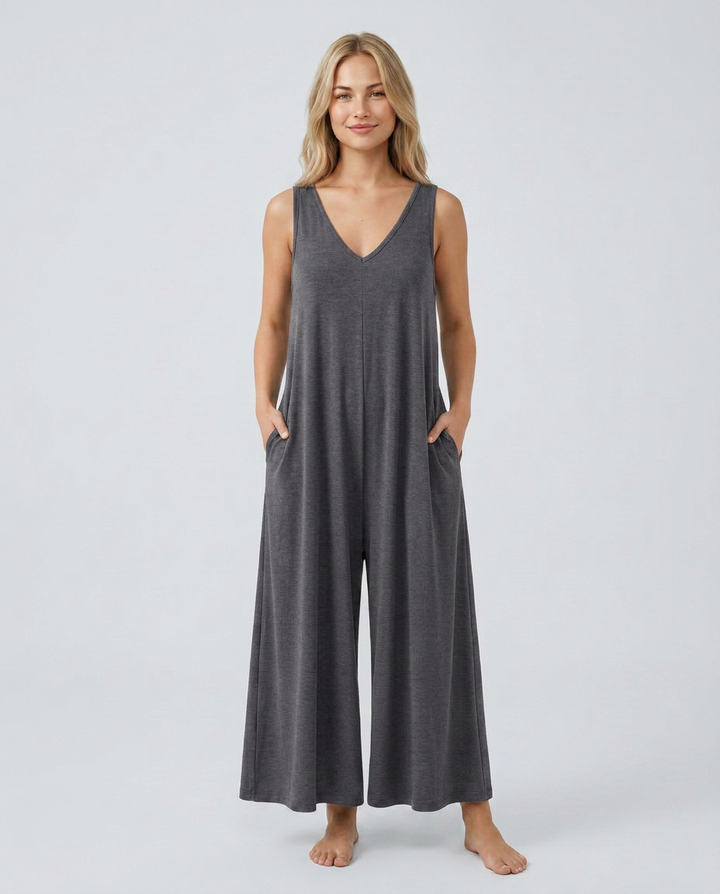 Nina | Baggy Jumpsuit with Wide Legs and Pockets