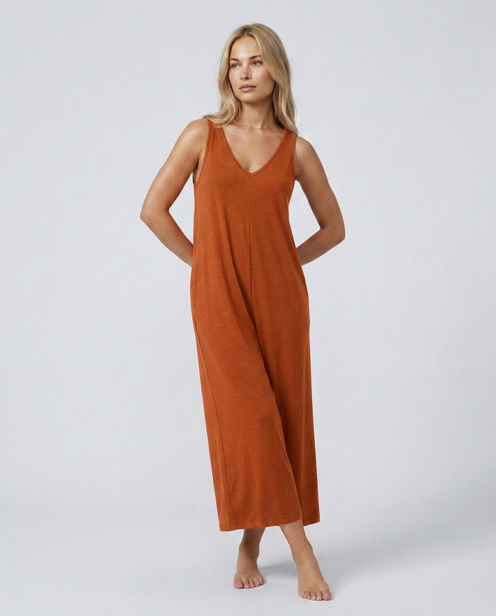 Nina | Baggy Jumpsuit with Wide Legs and Pockets