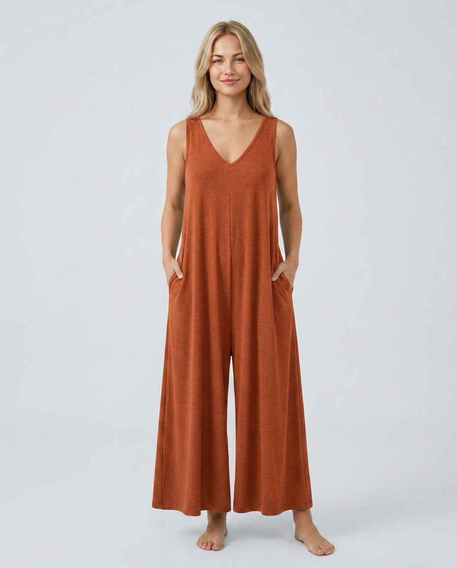 Nina | Baggy Jumpsuit with Wide Legs and Pockets