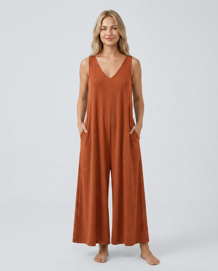 Nina | Baggy Jumpsuit with Wide Legs and Pockets