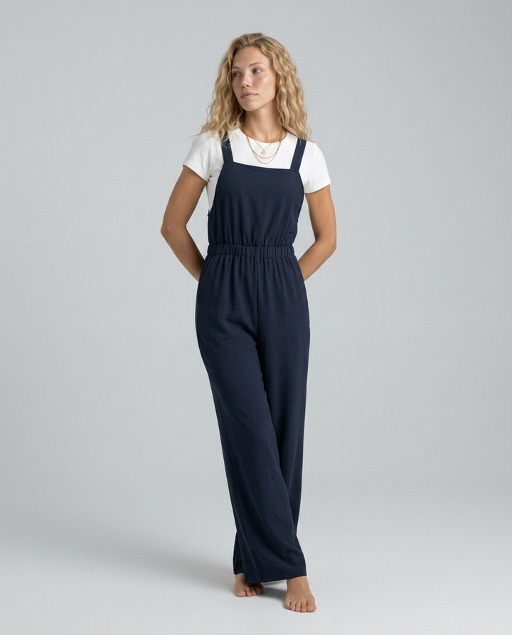 Ina | Wide-Leg Jumpsuit with Elastic Waist