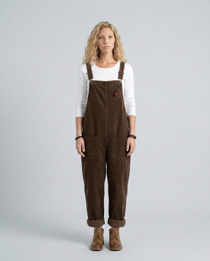 Ora | Corduroy Jumpsuit with Adjustable Straps