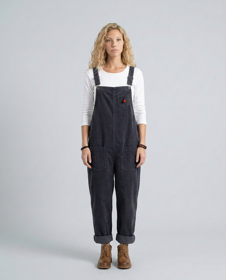Ora | Corduroy Jumpsuit with Adjustable Straps