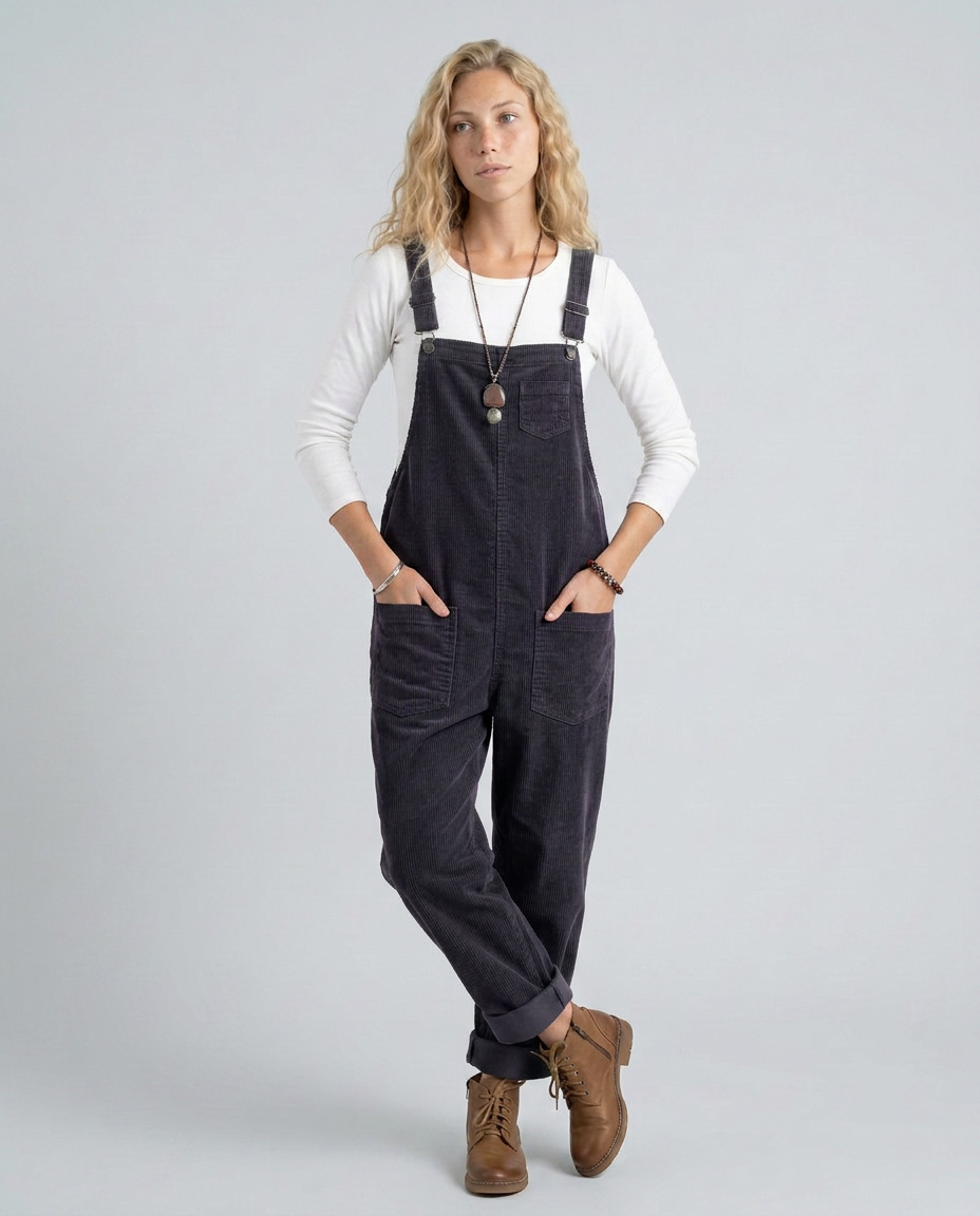 Ora | Corduroy Jumpsuit with Adjustable Straps