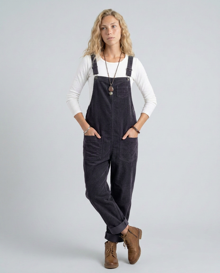 Ora | Corduroy Jumpsuit with Adjustable Straps