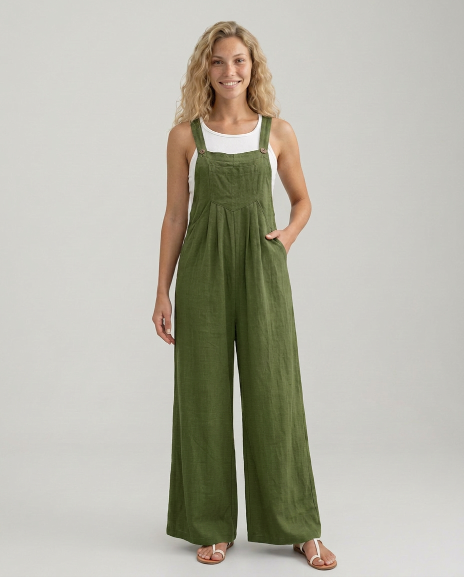 Rachel | Wide-Leg Jumpsuit with Adjustable Straps