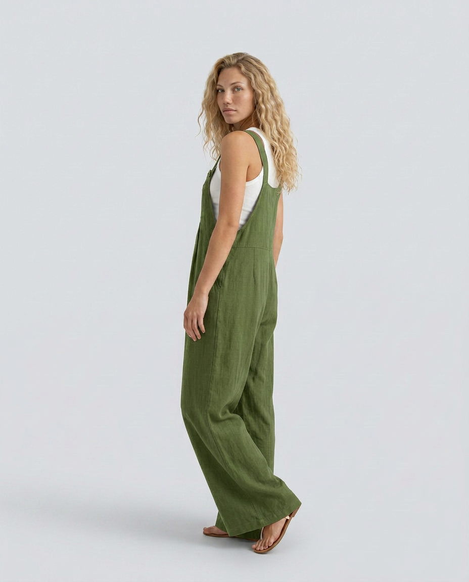 Rachel | Wide-Leg Jumpsuit with Adjustable Straps
