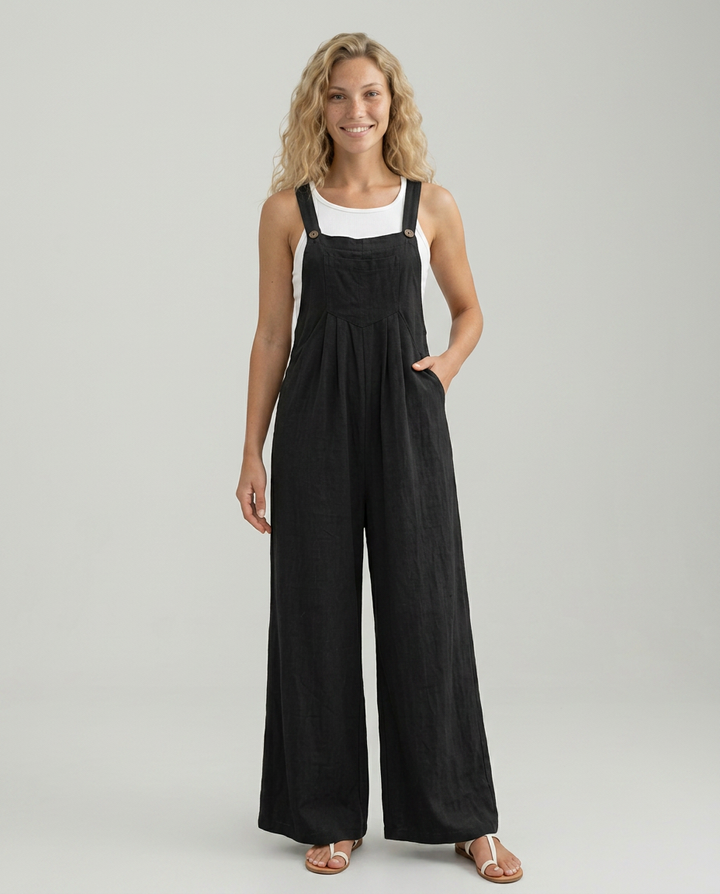 Rachel | Wide-Leg Jumpsuit with Adjustable Straps