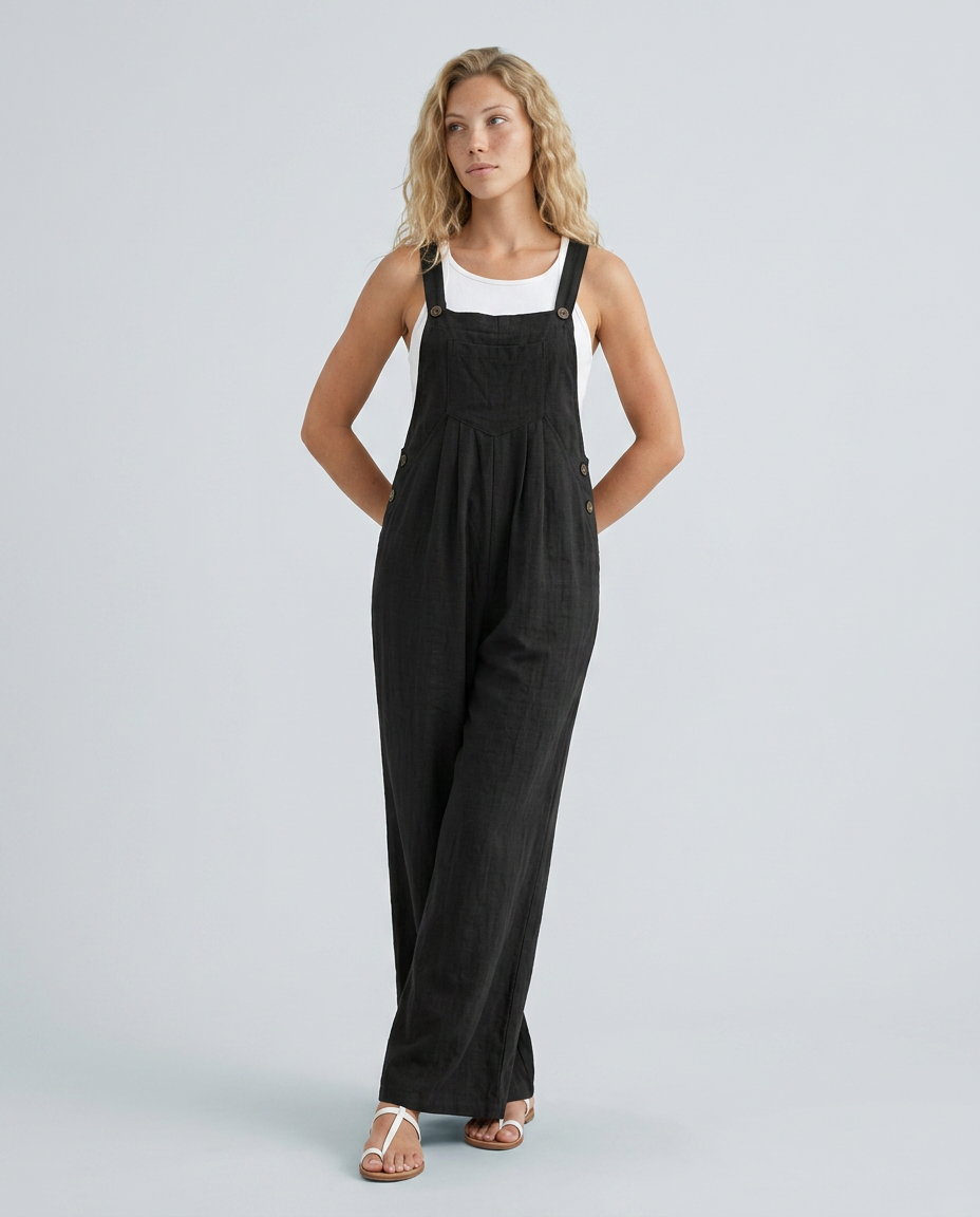 Rachel | Wide-Leg Jumpsuit with Adjustable Straps