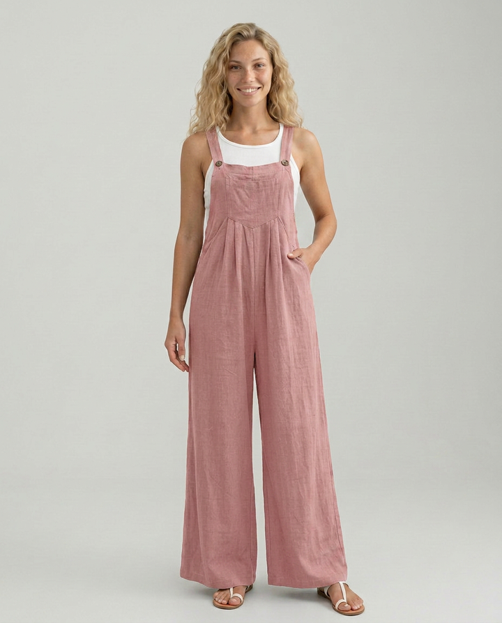 Rachel | Wide-Leg Jumpsuit with Adjustable Straps
