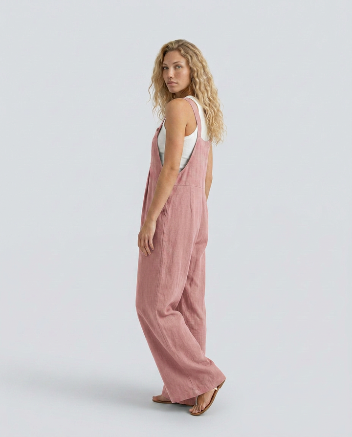 Rachel | Wide-Leg Jumpsuit with Adjustable Straps