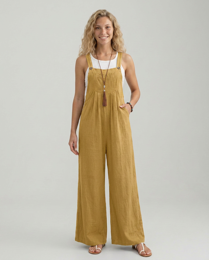 Rachel | Wide-Leg Jumpsuit with Adjustable Straps