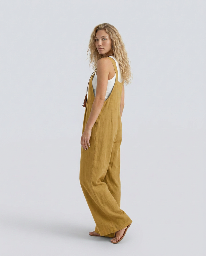 Rachel | Wide-Leg Jumpsuit with Adjustable Straps