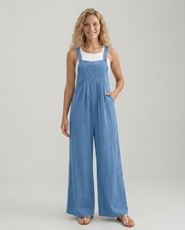 Rachel | Wide-Leg Jumpsuit with Adjustable Straps