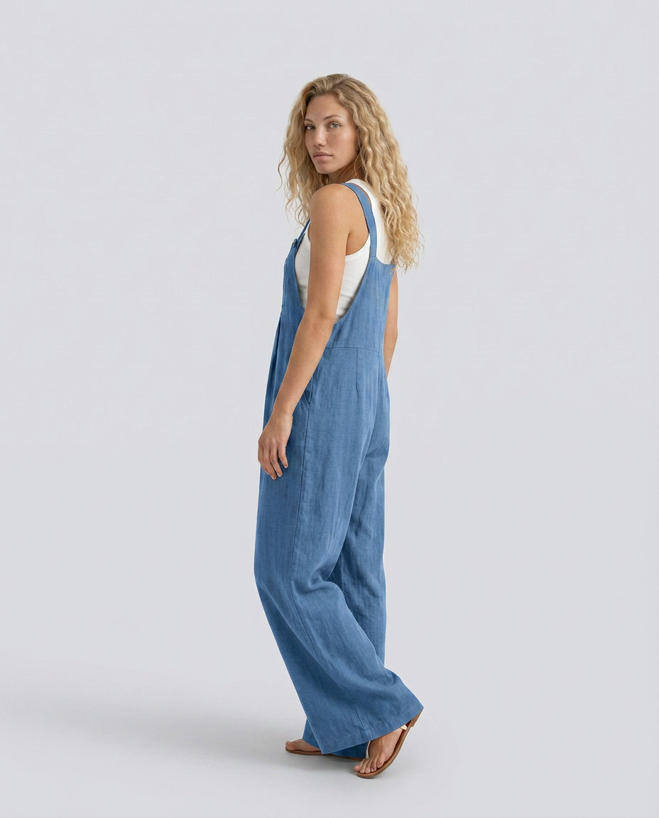 Rachel | Wide-Leg Jumpsuit with Adjustable Straps