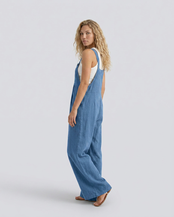 Rachel | Wide-Leg Jumpsuit with Adjustable Straps