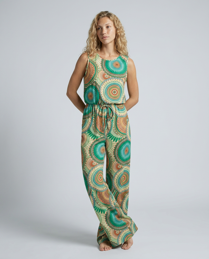 Leslie | Printed Jumpsuit with Elastic Waist
