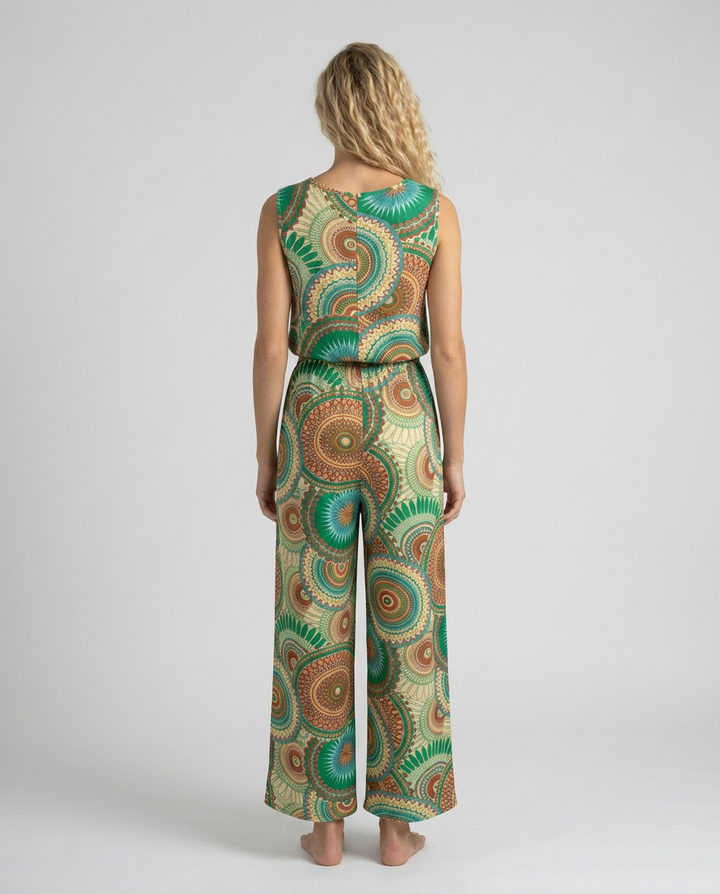 Leslie | Printed Jumpsuit with Elastic Waist