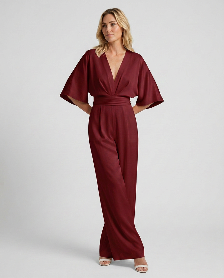 Tamara | Wide-Leg Jumpsuit with V-Neckline